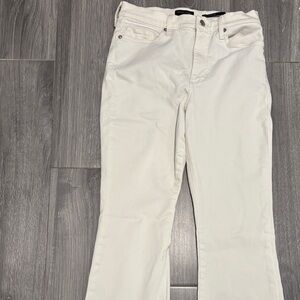 Banana Republic Cream Flare Jeans